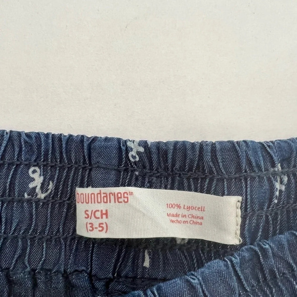 No Boundaries Shorts Womens Juniors 3-5  Denim Walking Anchor Print Jeans NWT - Picture 5 of 5